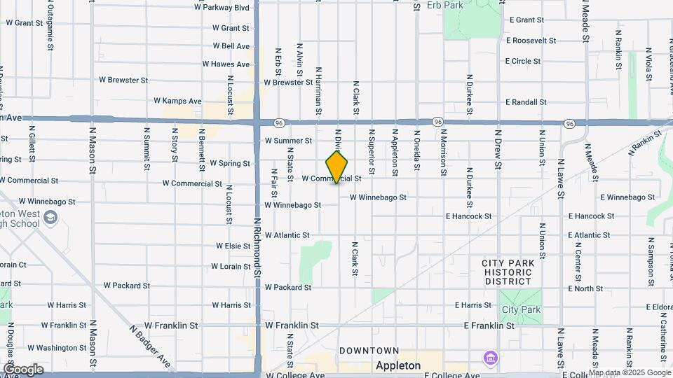 909 N Division St, Unit 1-Lower Mapa y Detalles de la Ubicación