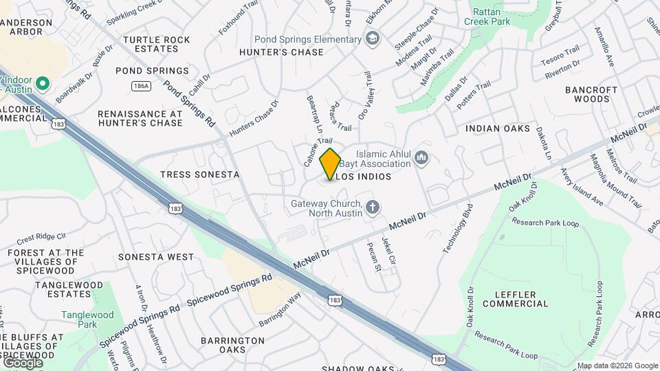 7802 Topawa Cove, Unit B Mapa y Detalles de la Ubicación