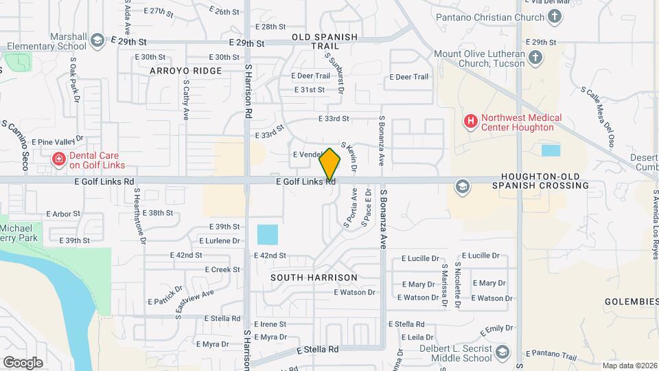 9722 E Golf Links Rd Mapa y Detalles de la Ubicación