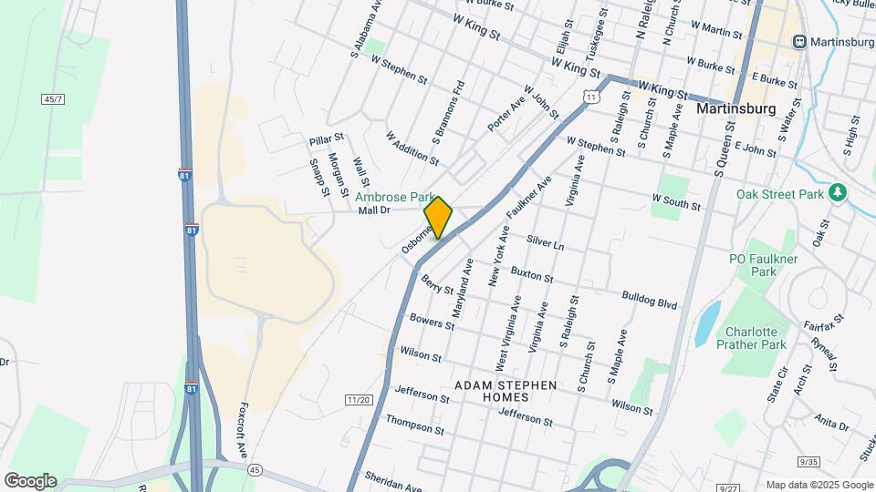 740 Winchester Ave Mapa y Detalles de la Ubicación