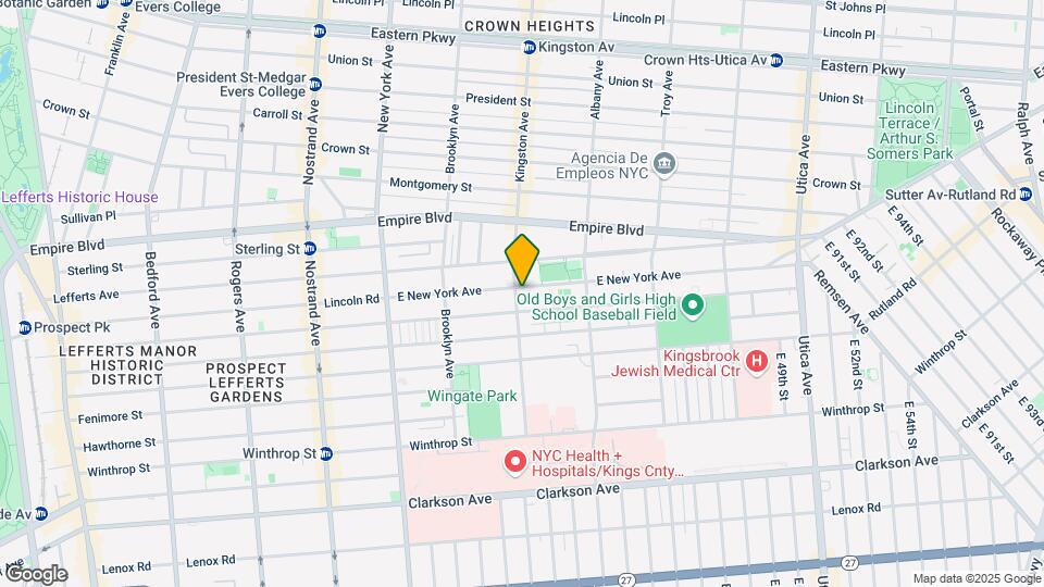 610 Kingston Ave Map and Location Details