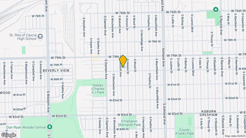 7953 S Wolcott Ave Map and Location Details
