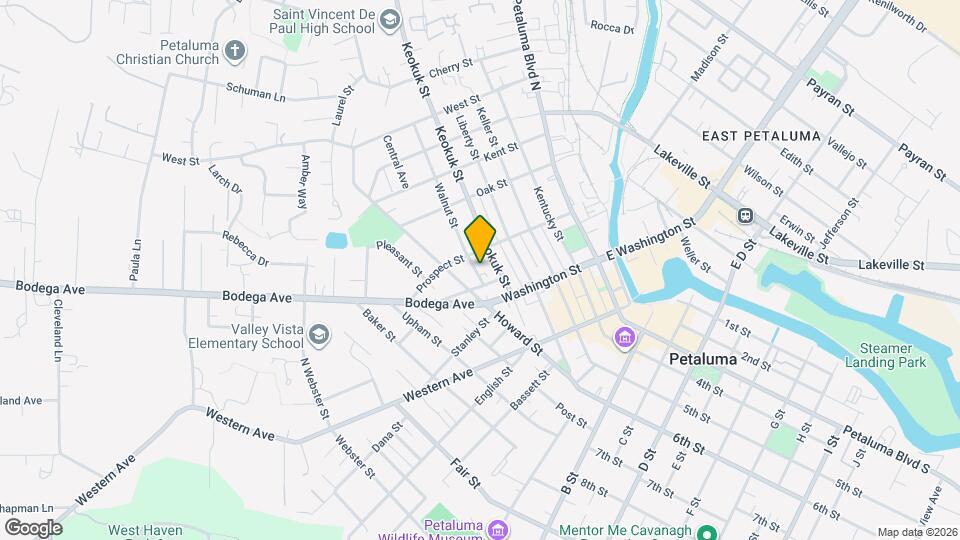 214 Walnut St Map and Location Details