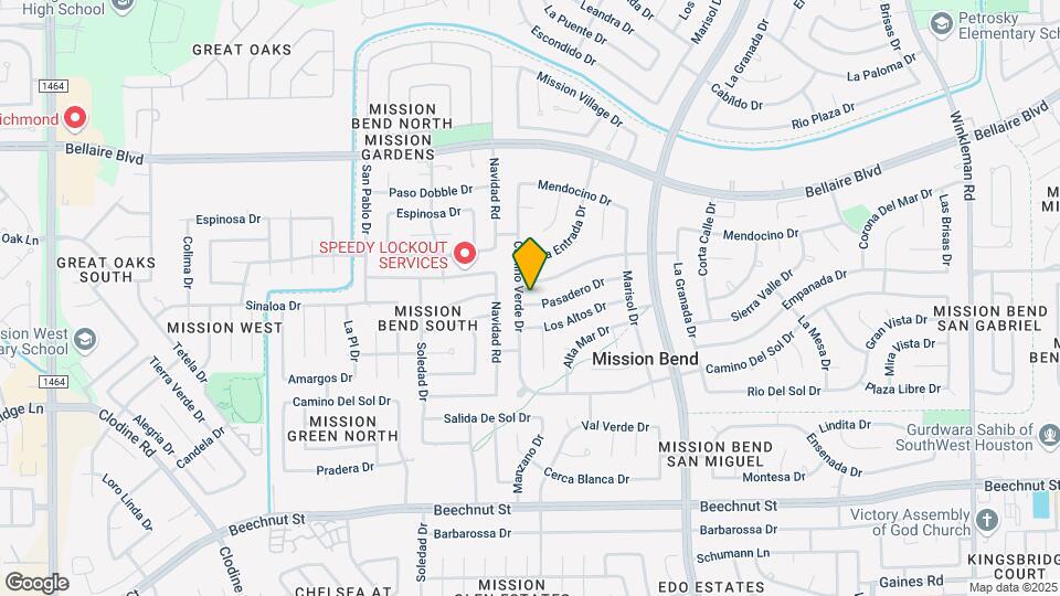 16118 Pasadero Dr Map and Location Details