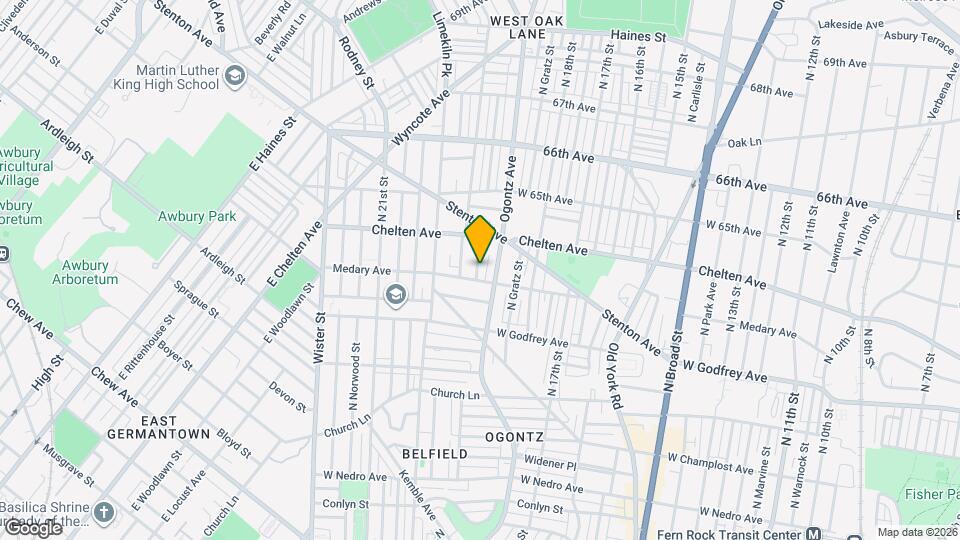 6313 N Garnet St Map and Location Details