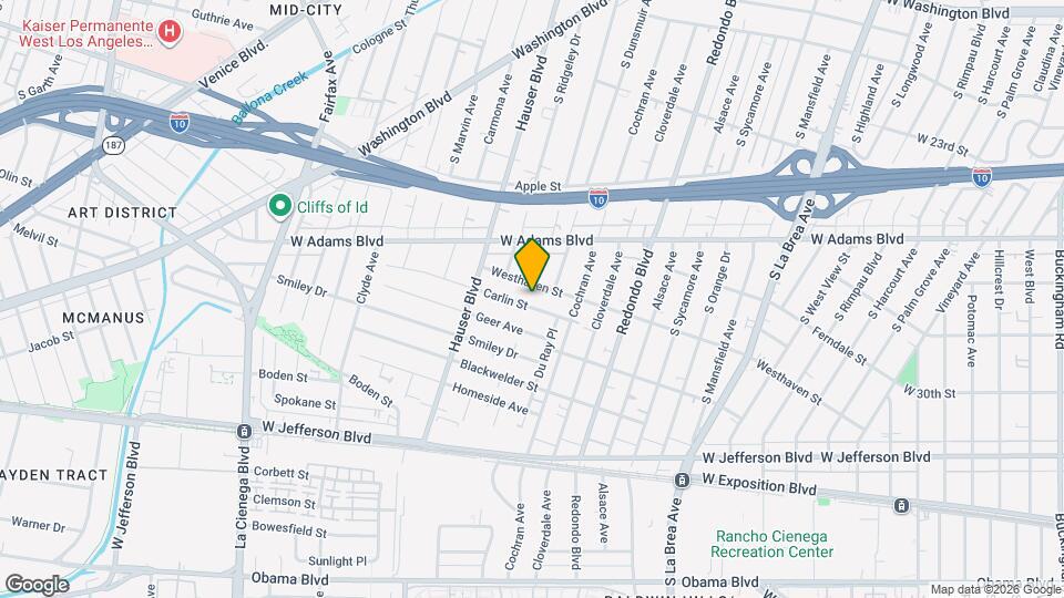 5401 Carlin St Map and Location Details