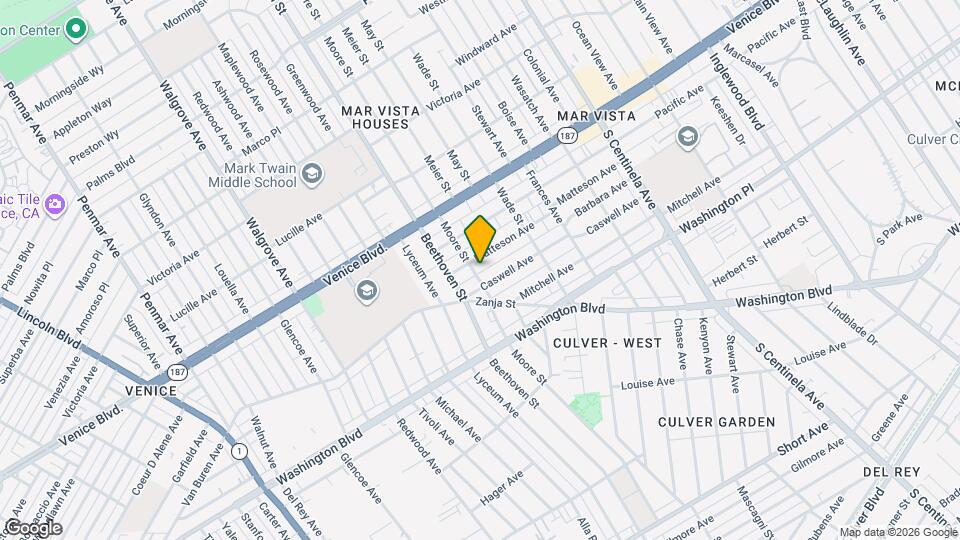 3910 Moore St Map and Location Details