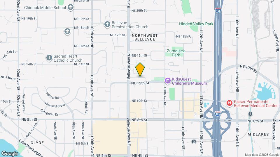 10575 NE 12th Pl Map and Location Details