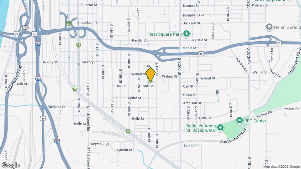 2427 S 18th St Map and Location Details