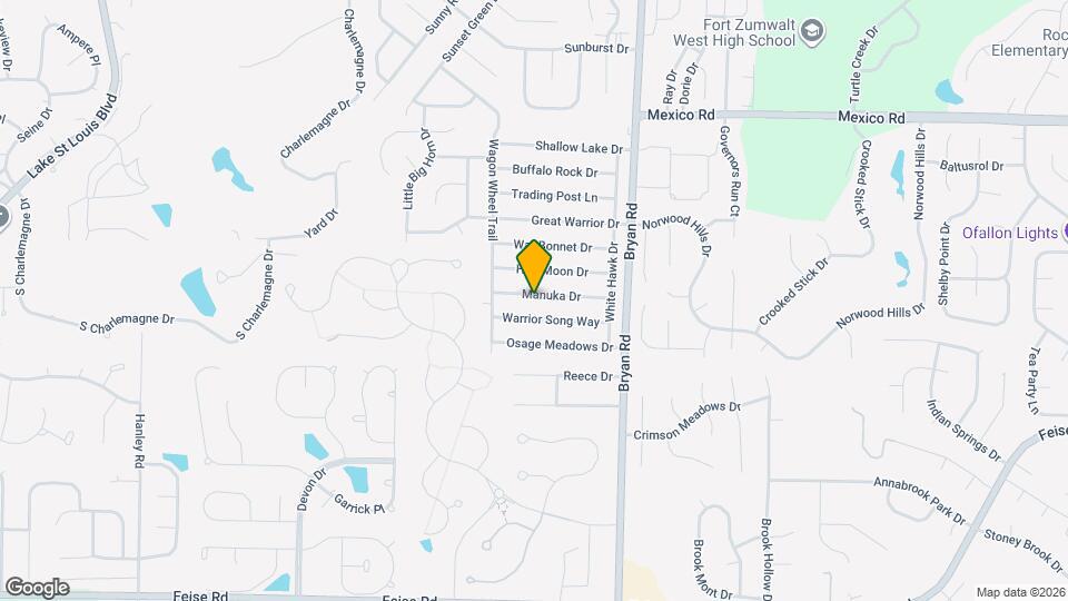 1350 Manuka Dr Map and Location Details