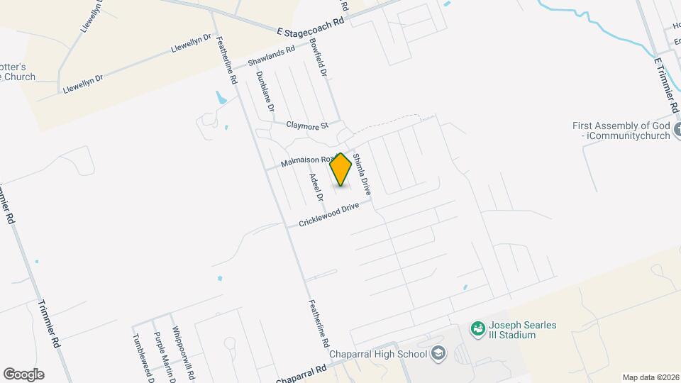 9614 Rogano Court Map and Location Details