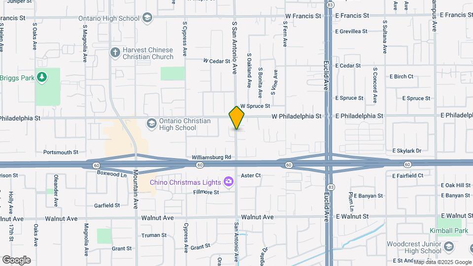2241 S San Antonio Ave Mapa y Detalles de la Ubicación