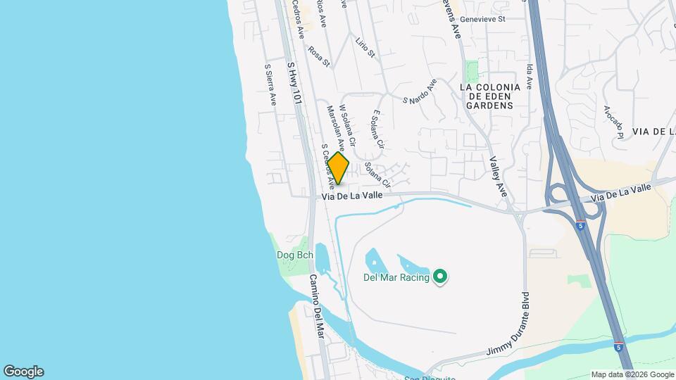 846 S Cedros Ave Map and Location Details