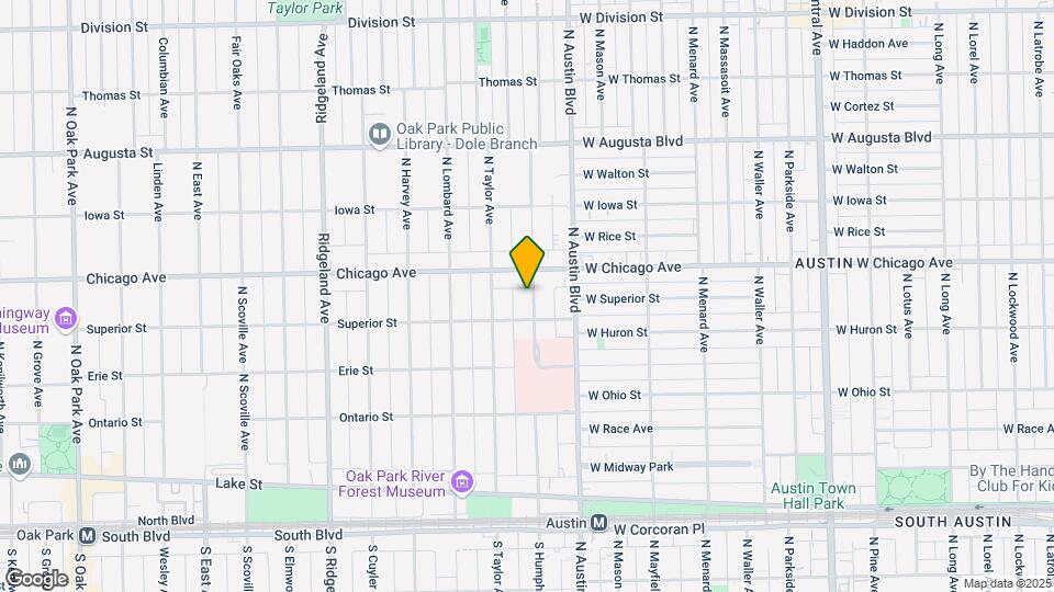 421 N Humphrey Ave Map and Location Details