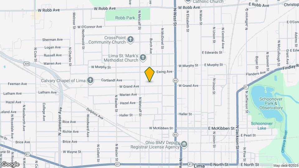 446 W Grand Ave Map and Location Details