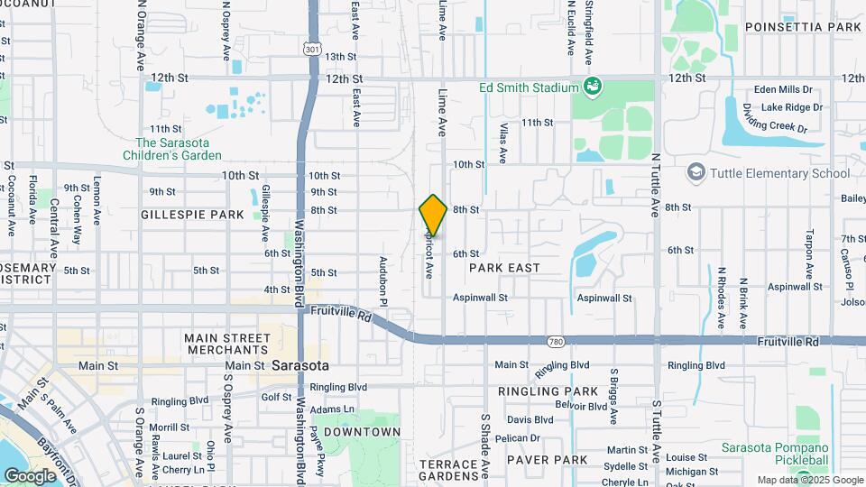 635 N Lime Ave Map and Location Details