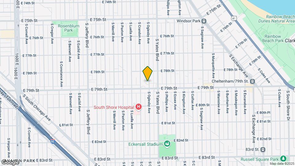 7842 S Oglesby Ave Map and Location Details