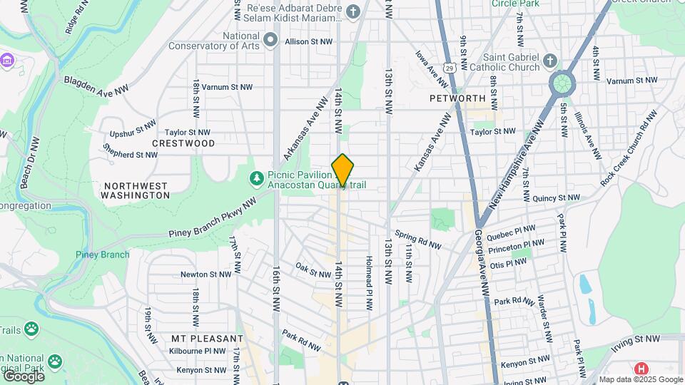 3817 14th St NW Map and Location Details
