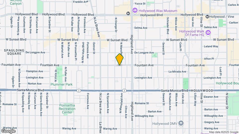 1255 N Mansfield Ave Map and Location Details