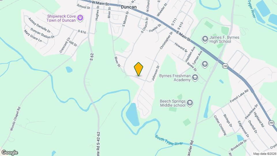 262 S Church St Mapa y Detalles de la Ubicación