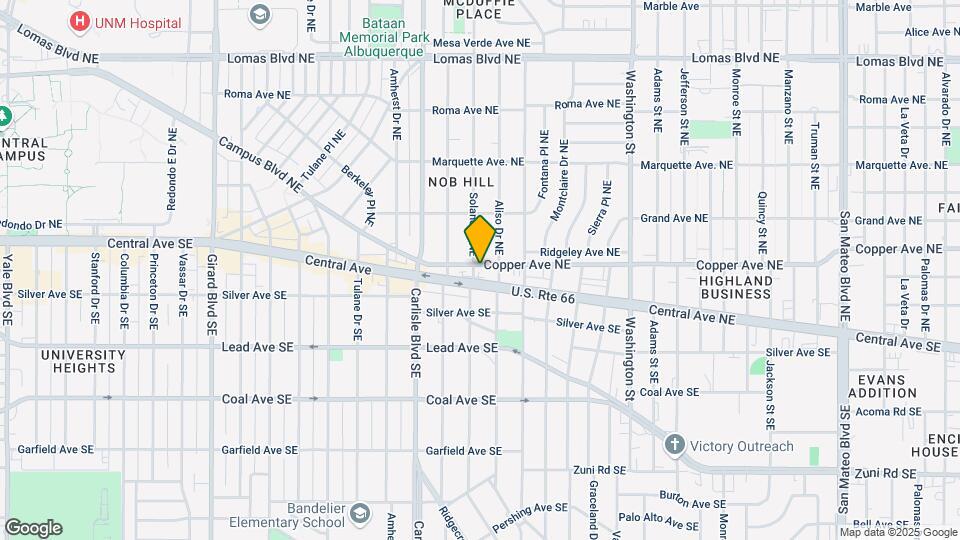 3804 Copper Ave NE Map and Location Details