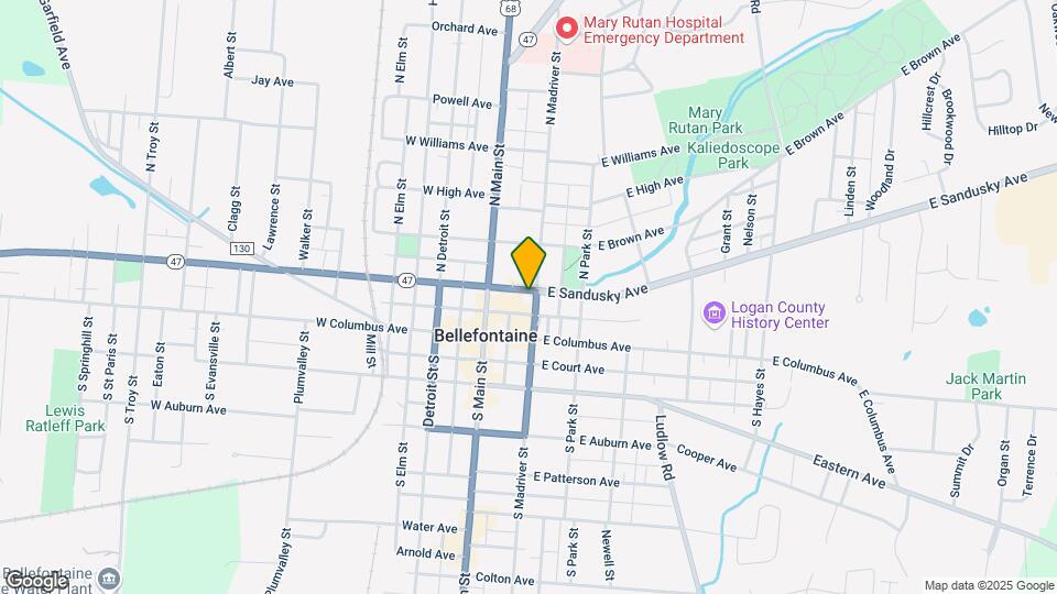 134-146 E Sandusky Ave Mapa y Detalles de la Ubicación