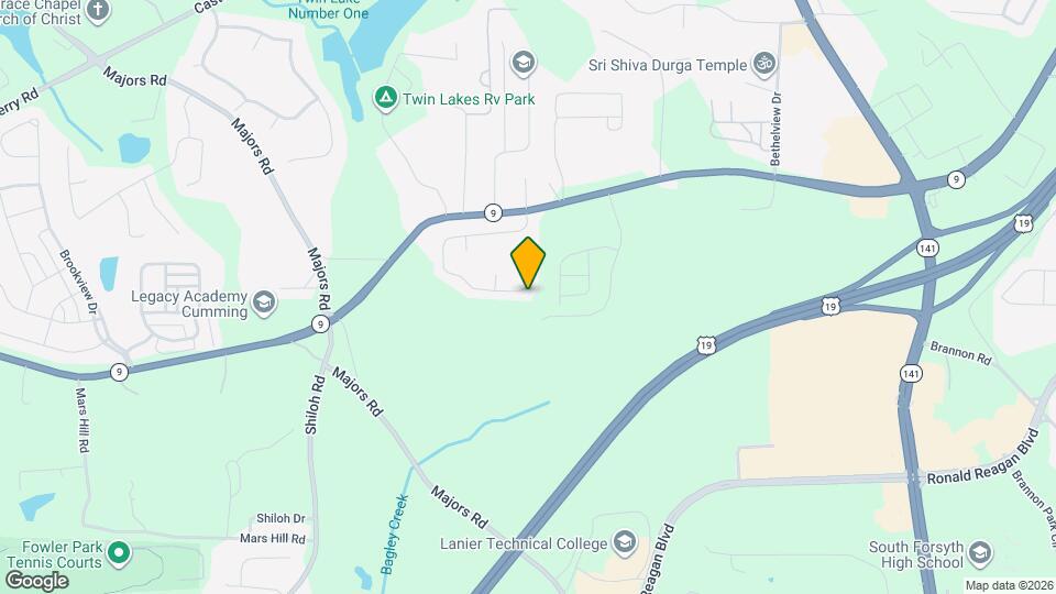 3130 Cross Creek Dr Map and Location Details