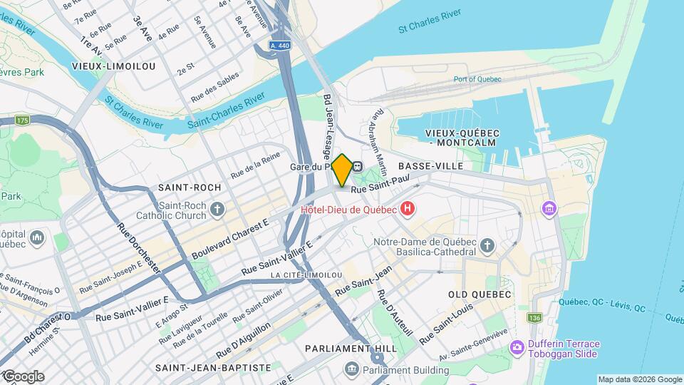 401 Saint-Paul Rue Map and Location Details