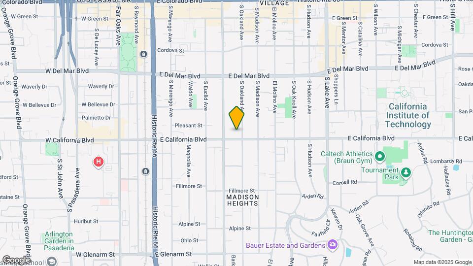 497 E California Blvd Map and Location Details