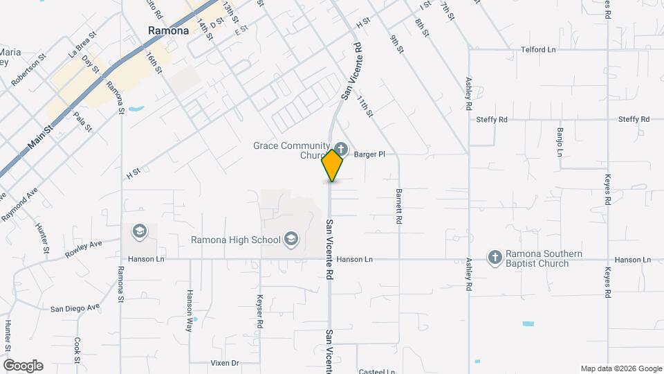 1164 San Vicente Rd Mapa y Detalles de la Ubicación