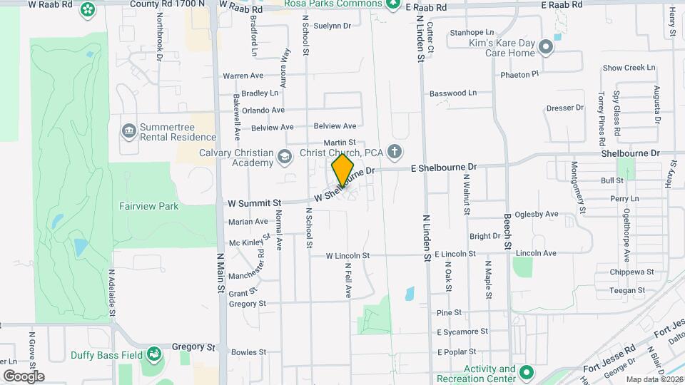 201 W Shelbourne Dr, Unit 2 Mapa y Detalles de la Ubicación