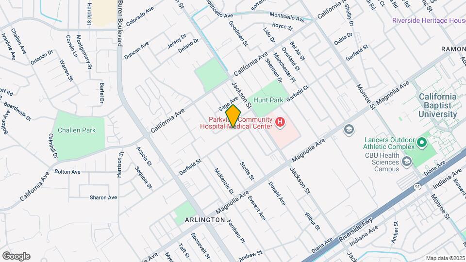 9205 Garfield St Map and Location Details