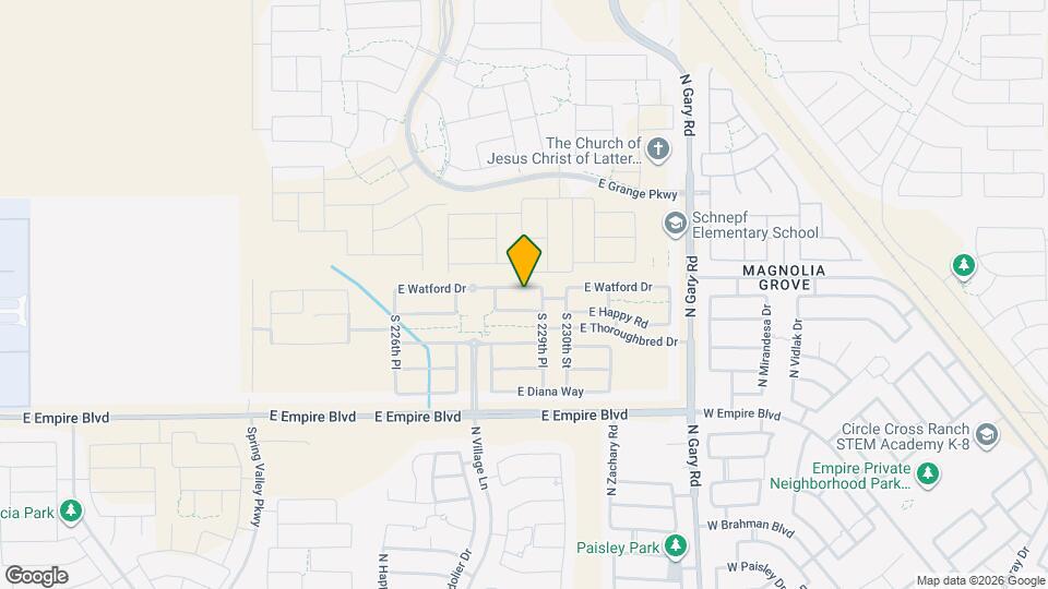 22863 E Watford Dr Mapa y Detalles de la Ubicación