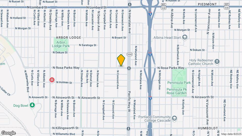 1611 N Rosa Parks Way Map and Location Details