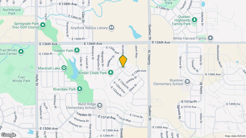 13449 Oneida Ln Map and Location Details