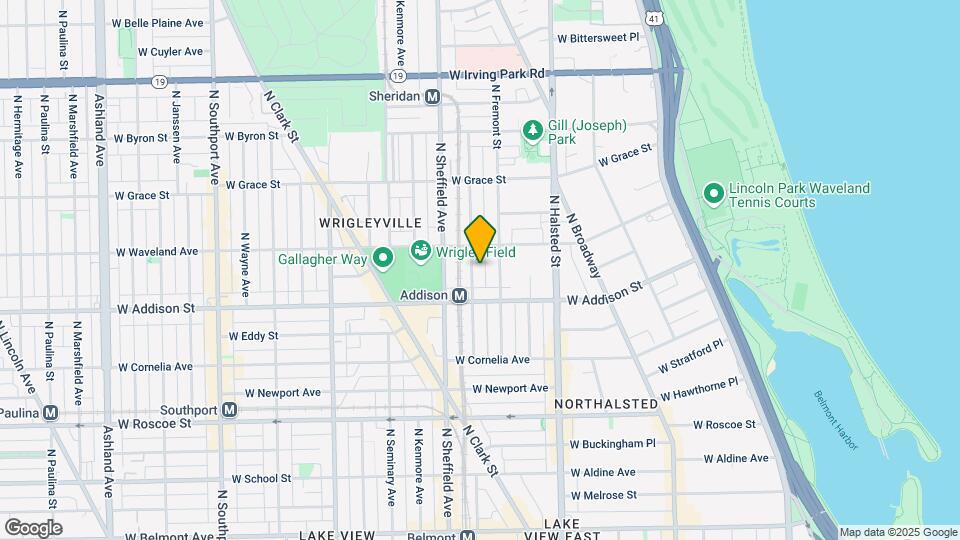 3633 N Wilton Ave Map and Location Details
