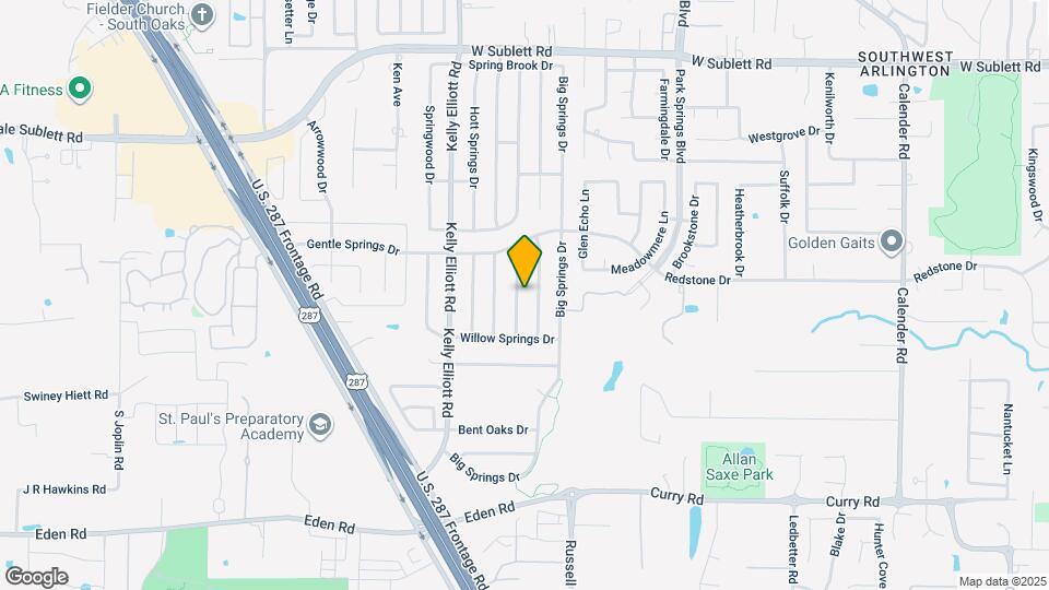 6403 Walnut Springs Dr Map and Location Details