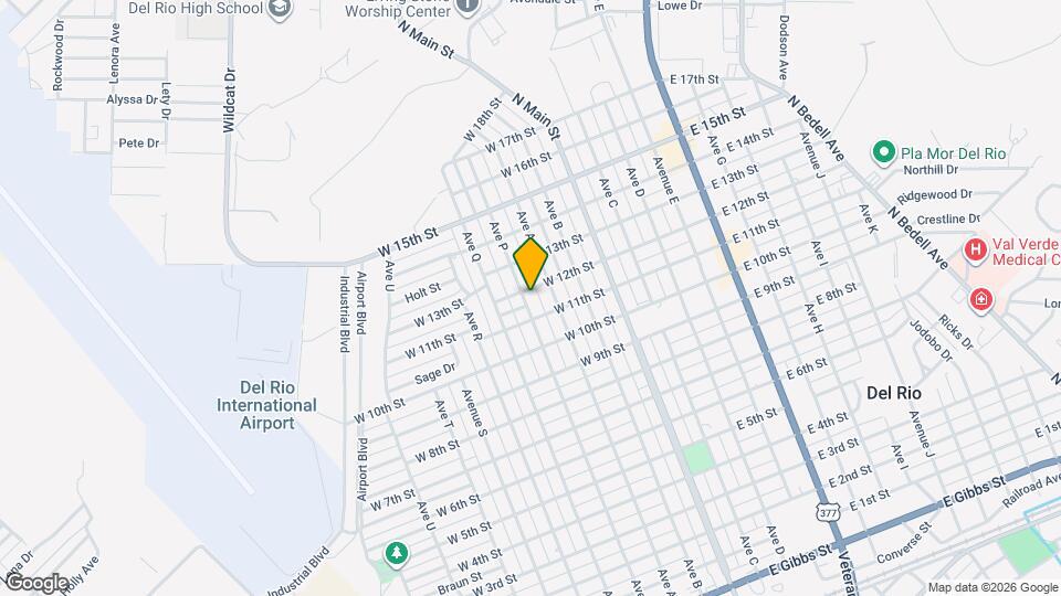 1309 Avenue P Mapa y Detalles de la Ubicación