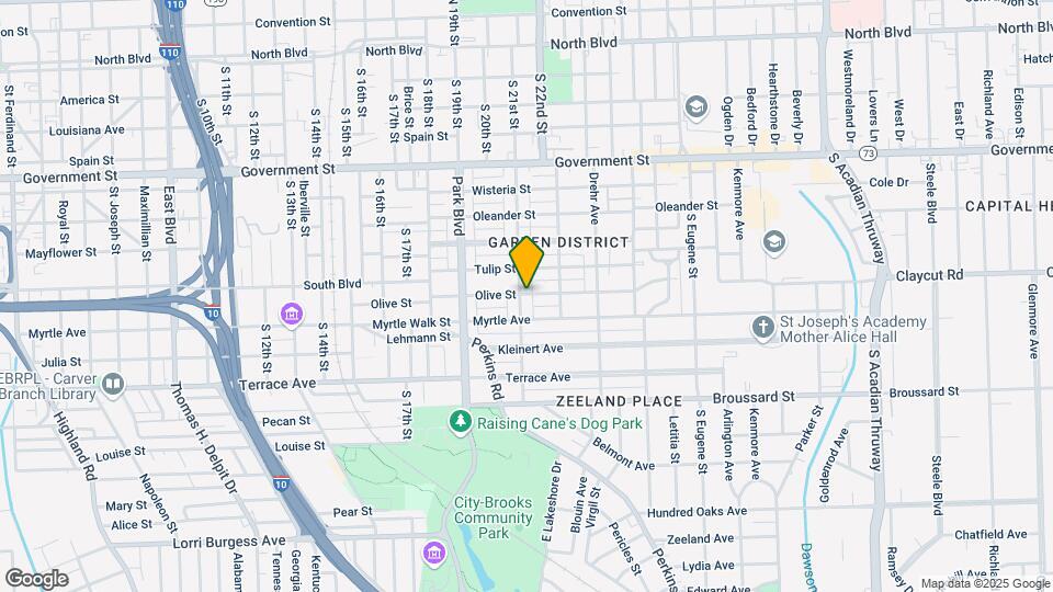 2102 Olive St, Unit A Map and Location Details