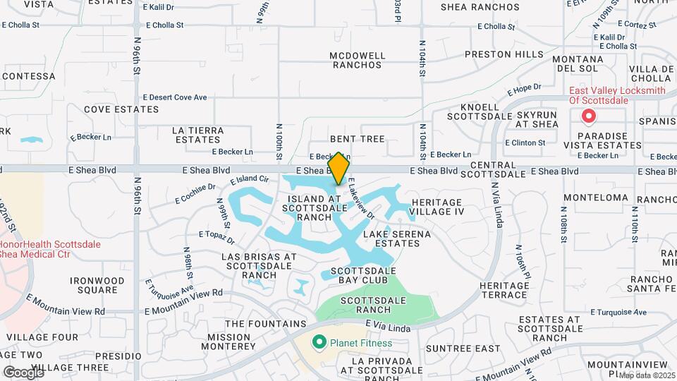 10164 E Cochise Dr Map and Location Details