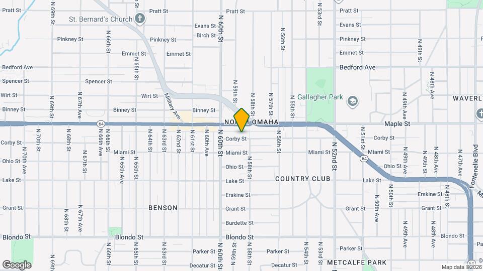 5816 Corby St Map and Location Details