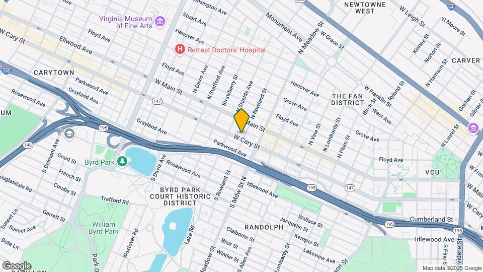 2100 W Cary St, Unit 100 Map and Location Details