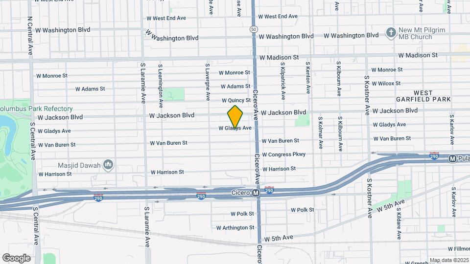 4849 W Gladys Ave Map and Location Details