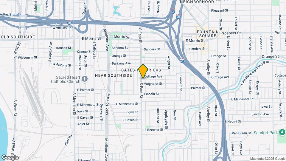 1437 S East St Map and Location Details