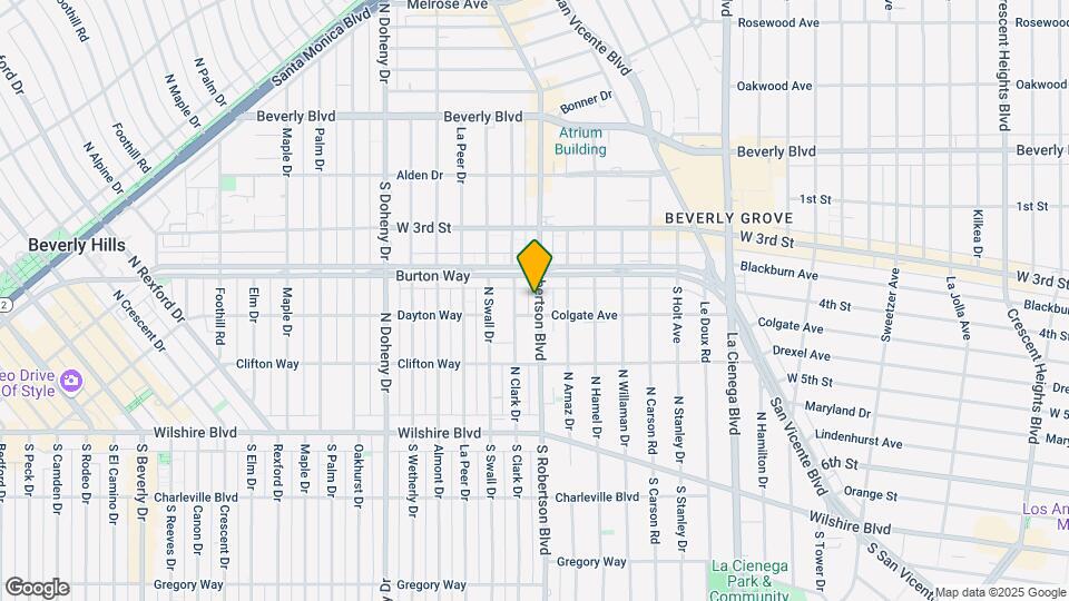 PREMIER ROBERTSON AT BEVERLY HILLS Mapa y Detalles de la Ubicación