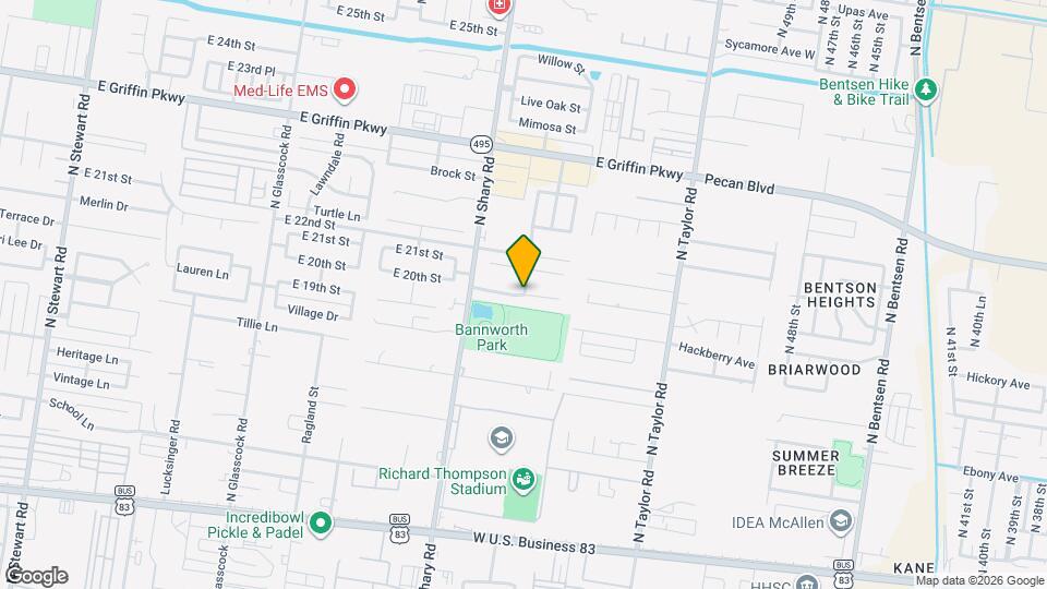 12 Hackberry Ave Map and Location Details