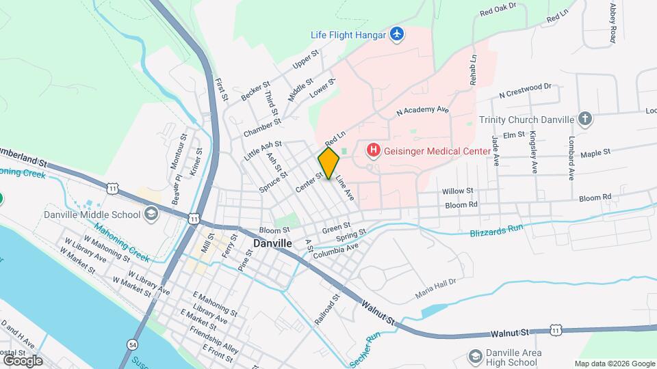 1021 Cherry St Map and Location Details