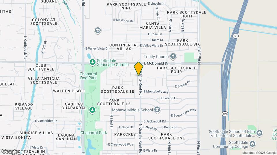 5902 N Granite Reef Rd Map and Location Details