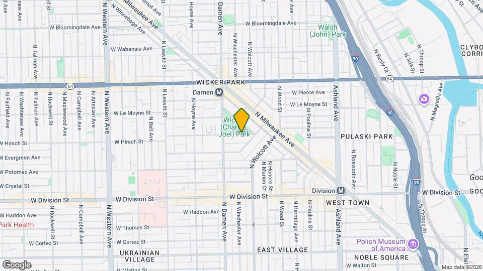 1919 W Schiller St, Unit 3F Map and Location Details