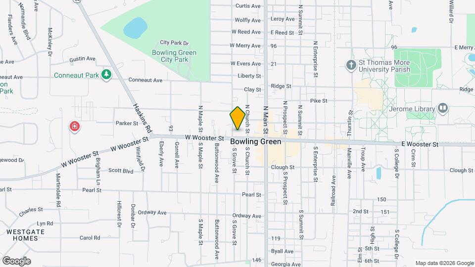 222 W Wooster St, Unit B Mapa y Detalles de la Ubicación